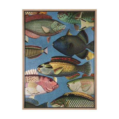 Vadum Piscis by Mercana Studio a Hand Embelished Textured Framed Art Print by Mercana at Eve Furniture