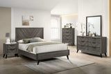 Vagan Gray Night Stand by Furniture of America at Eve Furniture