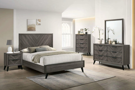 Vagan Gray Night Stand by Furniture of America at Eve Furniture