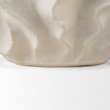 Vahn Sculptural Cream Glazed Decorative Ceramic Bowl by Mercana at Eve Furniture