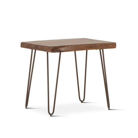 Vail 26" Side Table in Walnut by Home Trends & Design at Eve Furniture