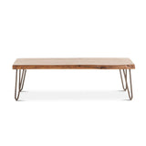 Vail 54" Coffee Table in Walnut by Home Trends & Design at Eve Furniture