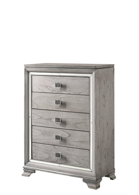 Vail Gray Chest by Crown Mark at Eve Furniture