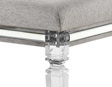 Vail Gray LED Upholstered Panel Bedroom Set by Crown Mark at Eve Furniture