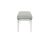 Vail Gray LED Upholstered Panel Bedroom Set by Crown Mark at Eve Furniture
