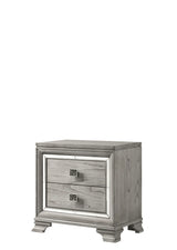Vail Gray LED Upholstered Panel Bedroom Set by Crown Mark at Eve Furniture
