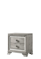 Vail Gray Nightstand by Crown Mark at Eve Furniture