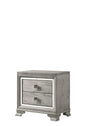 Vail Gray Nightstand by Crown Mark at Eve Furniture