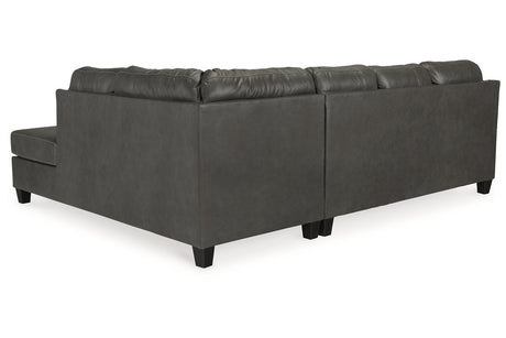 Valderno 2-Piece RAF Sectional With Chaise In Fog by Ashley at Eve Furniture