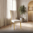 Valdevers Gold/White Upholstered Side Chair Set of 2 by Furniture of America at Eve Furniture