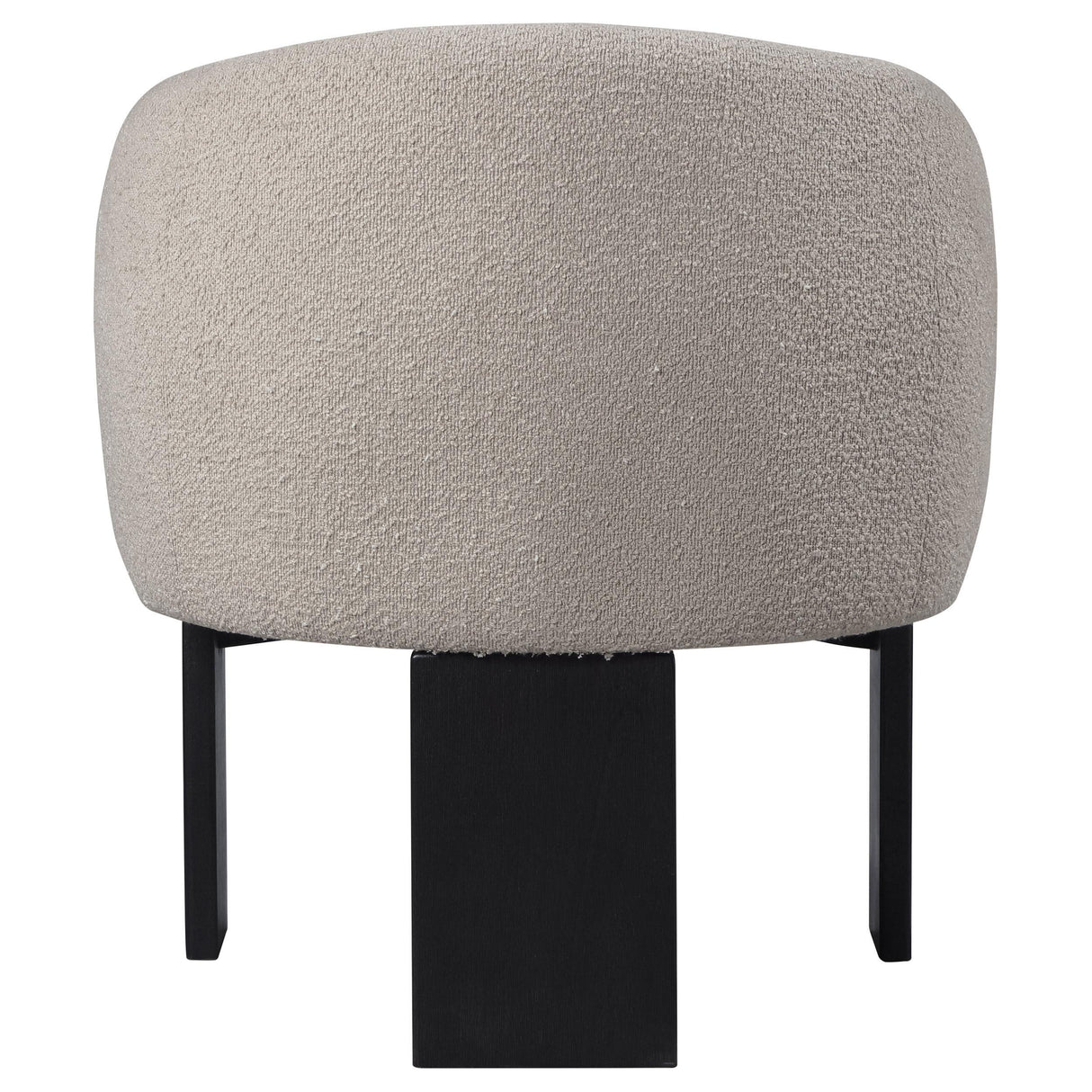Valdez Beige Boucle Upholstered Barrel Back Accent Chair by Coaster at Eve Furniture