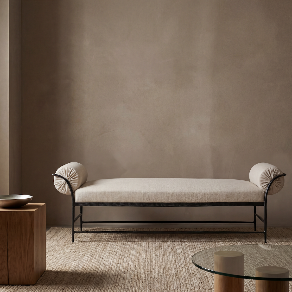 Vale Hammered Bench by Co.House Designs at Eve Furniture
