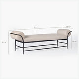 Vale Hammered Bench by Co.House Designs at Eve Furniture
