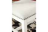 Valebeck Beige & White Dining Chair, Set of 2 by Ashley at Eve Furniture