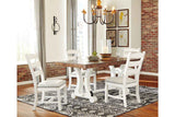 Valebeck Beige & White Dining Chair, Set of 2 by Ashley at Eve Furniture