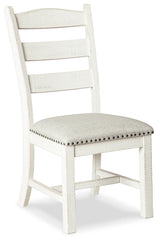 Valebeck Beige & White Dining Chair, Set of 2 by Ashley at Eve Furniture