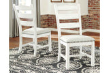 Valebeck Beige & White Dining Chair, Set of 2 by Ashley at Eve Furniture