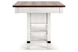 Valebeck Bistro and Bar Table Set In Brown and White by Ashley at Eve Furniture