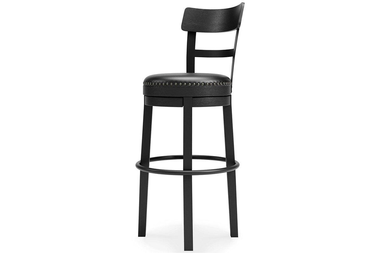 Valebeck Black Bar Height Barstool by Ashley at Eve Furniture