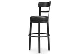 Valebeck Black Bar Height Barstool by Ashley at Eve Furniture
