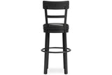 Valebeck Black Bar Height Barstool by Ashley at Eve Furniture