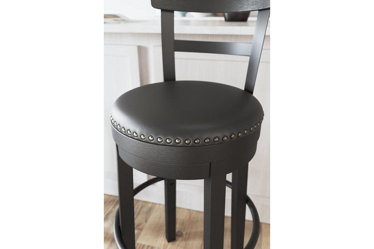 Valebeck Black Bar Height Barstool by Ashley at Eve Furniture