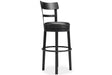 Valebeck Black Bar Height Barstool by Ashley at Eve Furniture