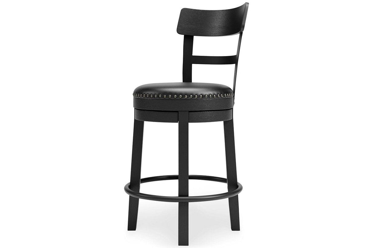 Valebeck Black Counter Height Barstool by Ashley at Eve Furniture