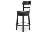 Valebeck Black Counter Height Barstool by Ashley at Eve Furniture