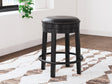 Valebeck Black Counter Height Barstool by Ashley at Eve Furniture