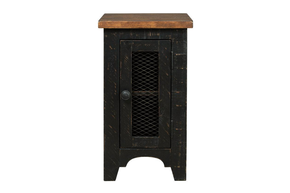 Valebeck Black/Brown Chairside End Table by Ashley at Eve Furniture