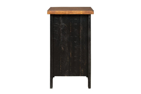 Valebeck Black/Brown Chairside End Table by Ashley at Eve Furniture