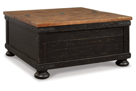 Valebeck Black/Brown Coffee Table and 2 Chairside End Tables by Ashley at Eve Furniture