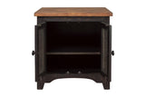 Valebeck Black/Brown End Table by Ashley at Eve Furniture