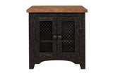Valebeck Black/Brown End Table by Ashley at Eve Furniture