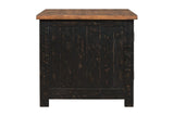 Valebeck Black/Brown End Table by Ashley at Eve Furniture
