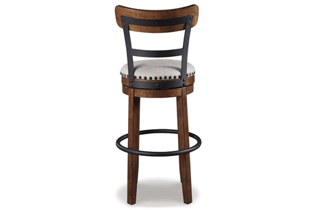 Valebeck Brown Bar Height Barstool by Ashley at Eve Furniture