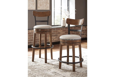Valebeck Brown Bar Height Barstool by Ashley at Eve Furniture