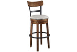 Valebeck Brown Bar Height Barstool by Ashley at Eve Furniture