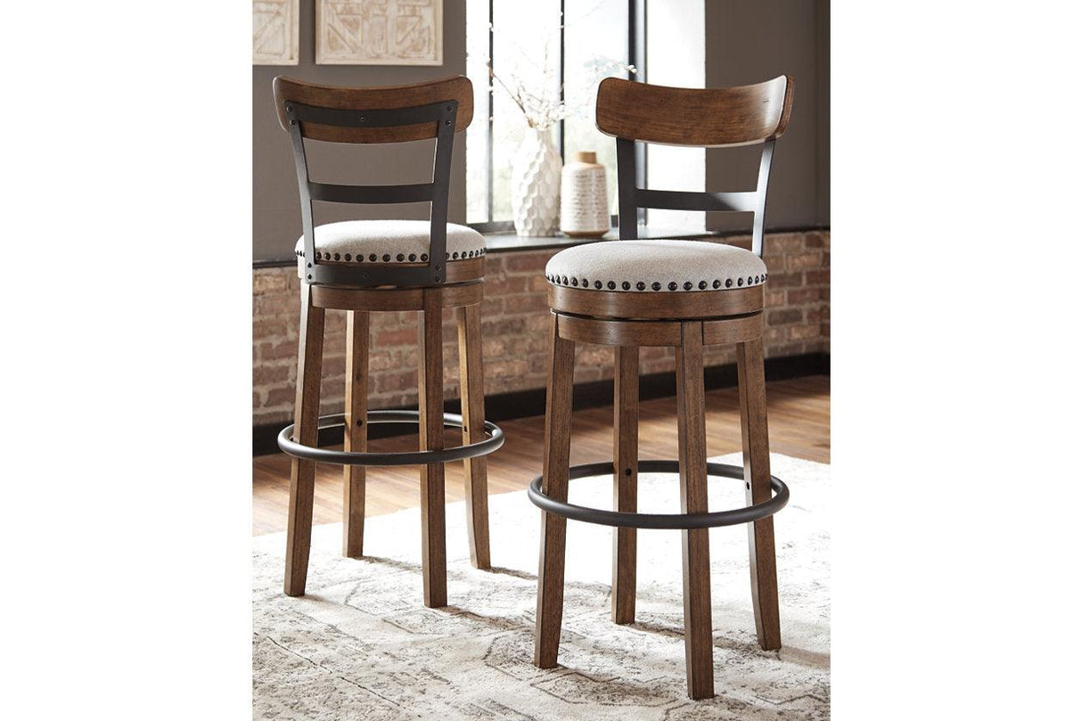 Valebeck Brown Bar Height Barstool by Ashley at Eve Furniture
