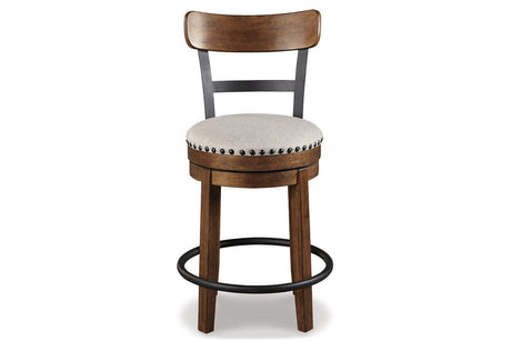 Valebeck Brown Counter Height Barstool by Ashley at Eve Furniture