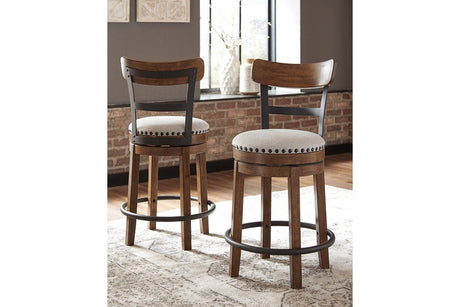 Valebeck Brown Counter Height Barstool by Ashley at Eve Furniture