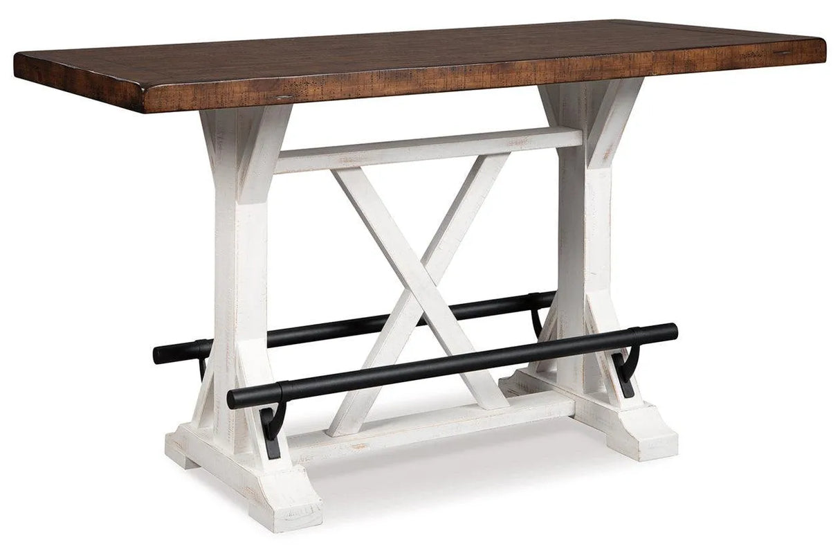 Valebeck Brown Counter Height Dining Table and 4 Barstools by Ashley at Eve Furniture