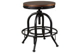 Valebeck Brown/Black Counter Height Barstool, Set of 2 by Ashley at Eve Furniture