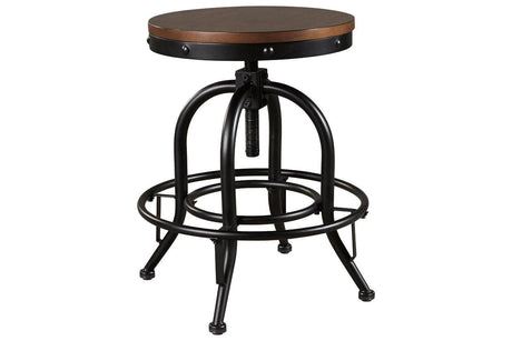 Valebeck Brown/Black Counter Height Barstool, Set of 2 by Ashley at Eve Furniture