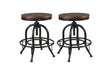 Valebeck Brown/Black Counter Height Barstool, Set of 2 by Ashley at Eve Furniture