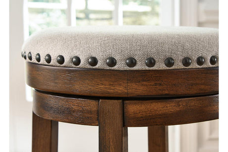 Valebeck Brown/Black Counter Height Stool by Ashley at Eve Furniture