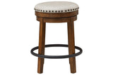 Valebeck Brown/Black Counter Height Stool by Ashley at Eve Furniture