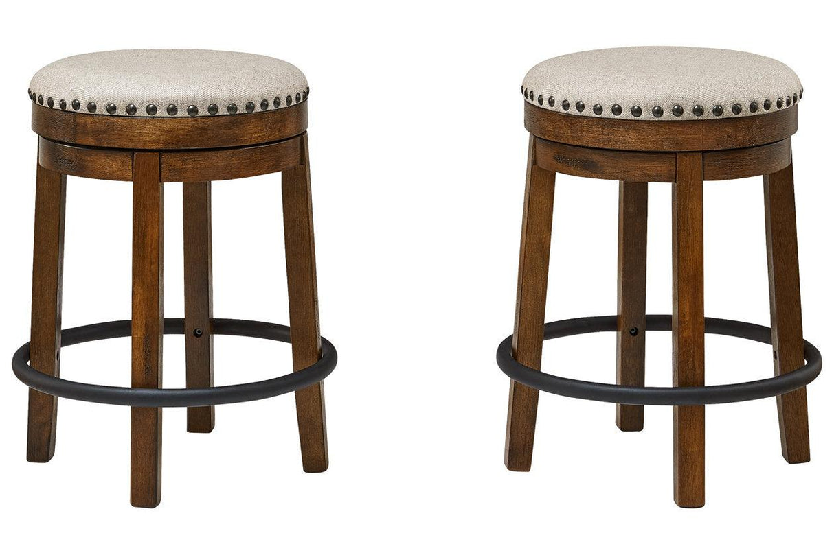 Valebeck Brown/Black Counter Height Stool by Ashley at Eve Furniture