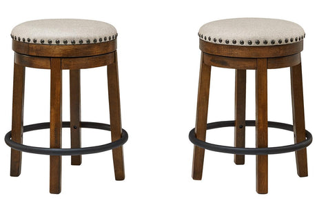 Valebeck Brown/Black Counter Height Stool by Ashley at Eve Furniture